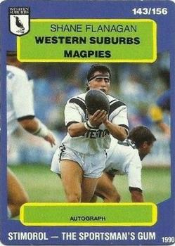 1990 Stimorol NRL #143 Shane Flanagan Front